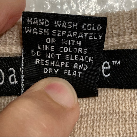 Paraphrase Textured 100% Merino Wool M Women’s Vest Beige/Gray Made in Australia - Picture 4 of 7